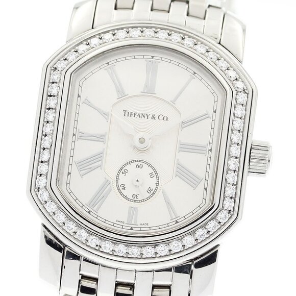 TIFFANY&Co. Mark coupe Diamond Bezel Silver Dial Quartz Ladies Watch_894689 Tiffany & Co. Mark Coupe - Preowned Watches | Sandler main image 3